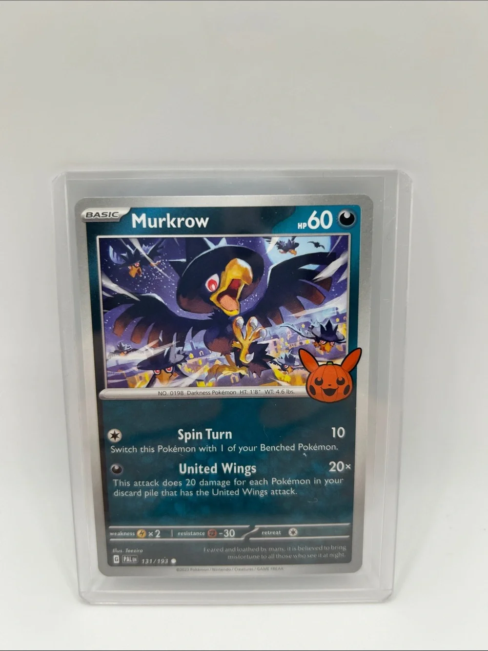 Murkrow Pokemon 🎃 Trick or Trade Trading Card